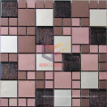 Stainless Steel Mix Glass Mosaic in Rose Brozen Color (CFM1082)